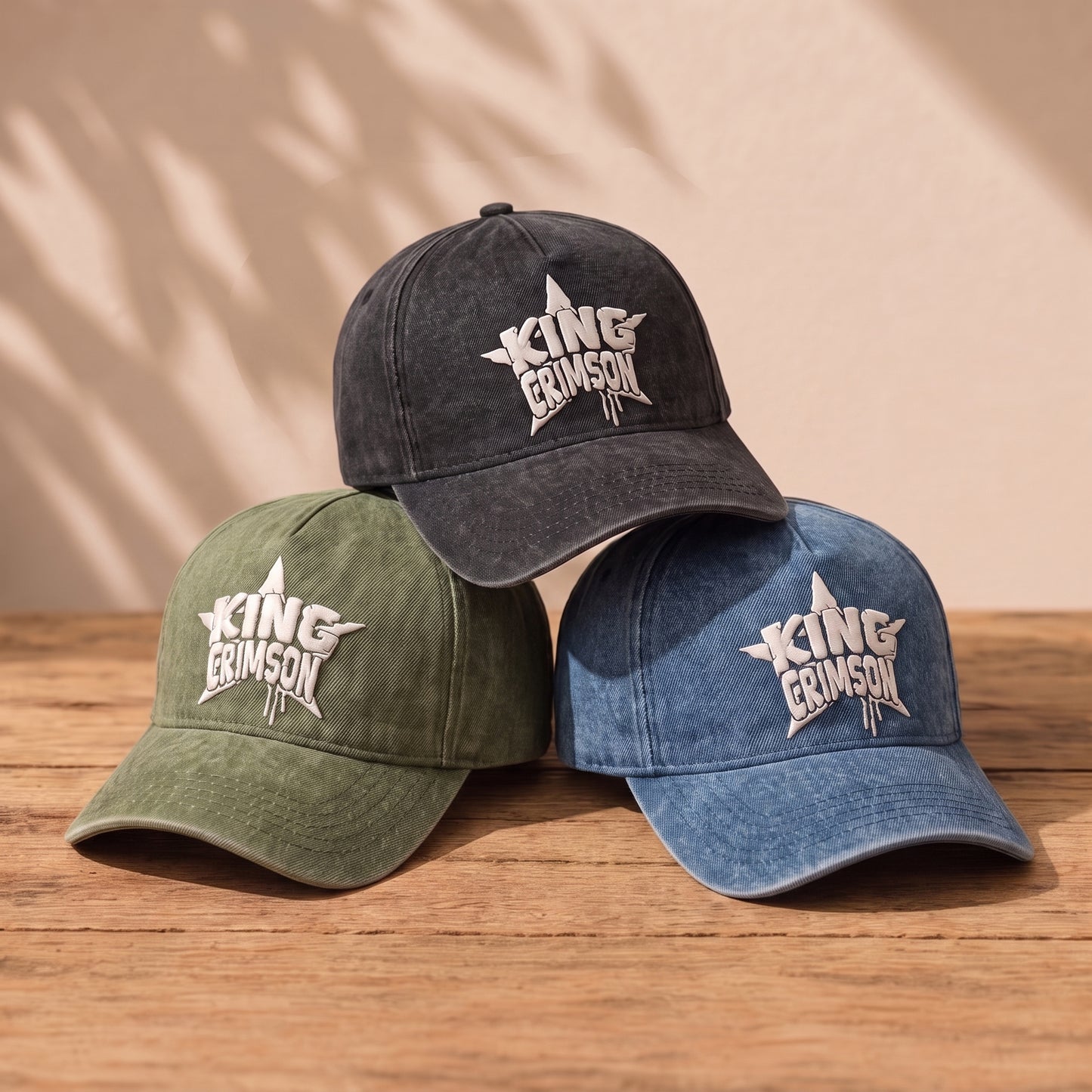 KCR Classic Star Logo Embroidered Premium Denim Cap QH