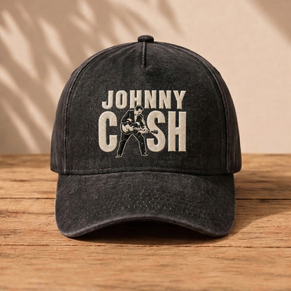 JCA Guitar Typography Premium Denim Cap QH
