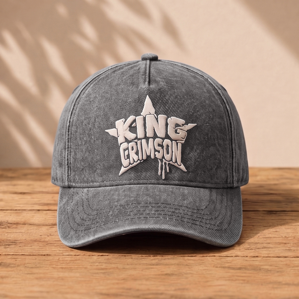 KCR Classic Star Logo Embroidered Premium Denim Cap QH