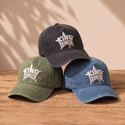 KCR Classic Star Logo Embroidered Premium Denim Cap QH