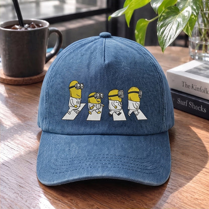 TBE Minion Abbey Road Embroidered Premium Denim Cap QH