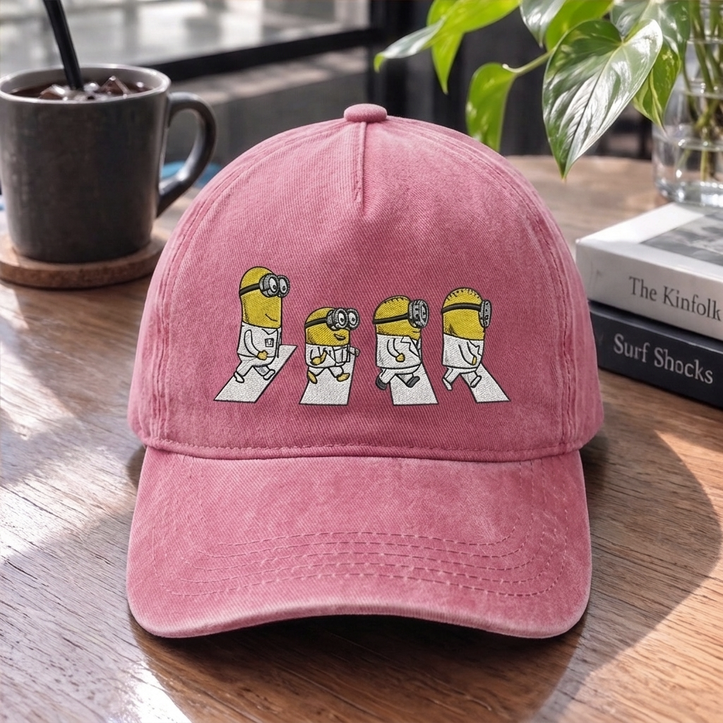 TBE Minion Abbey Road Embroidered Premium Denim Cap QH