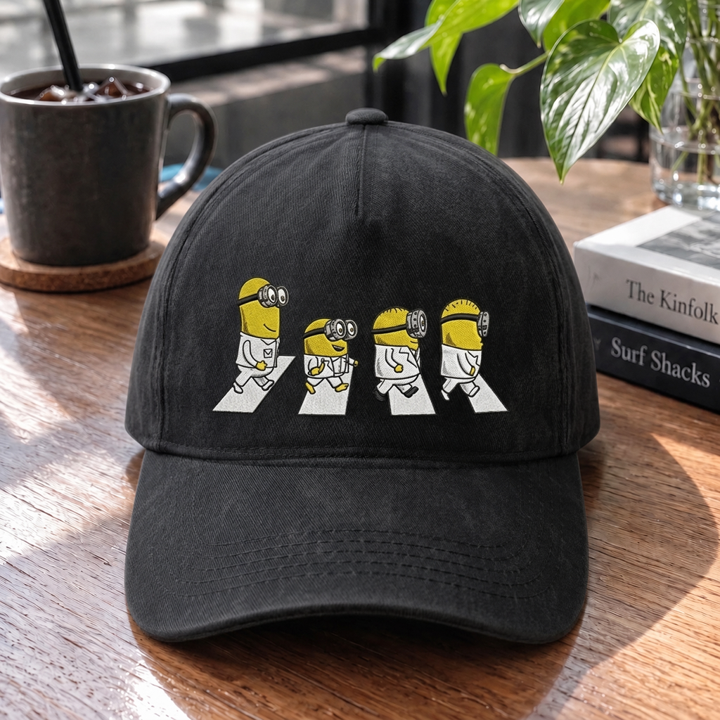 TBE Minion Abbey Road Embroidered Premium Denim Cap QH