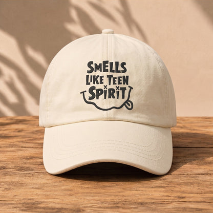 NIR Smells Like Teen Spirit Embroidered Premium Denim Cap QH