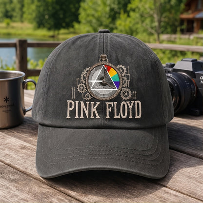 PFL Vintage Clock Prism Embroidered Premium Denim Cap QH
