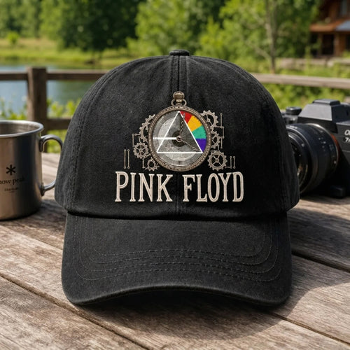 PFL Vintage Clock Prism Embroidered Premium Denim Cap QH