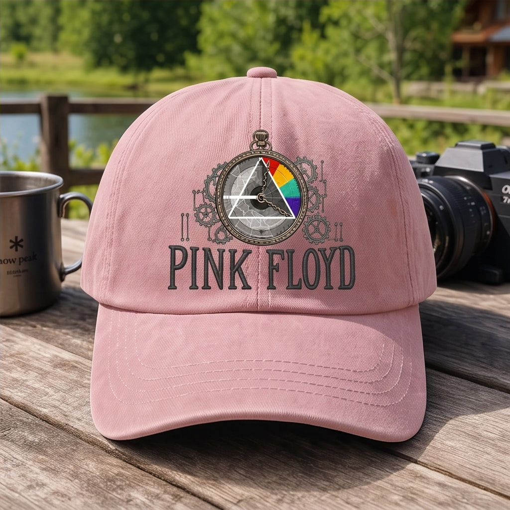 PFL Vintage Clock Prism Embroidered Premium Denim Cap QH