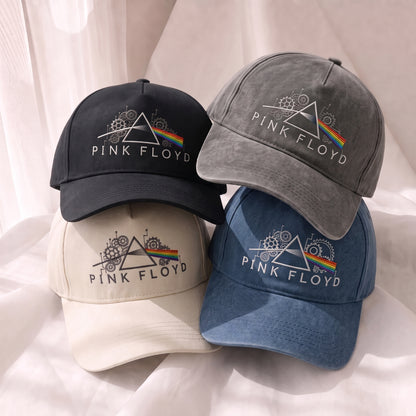 PFL Mechanical Rainbow Prism Embroidered Premium Denim Cap QH