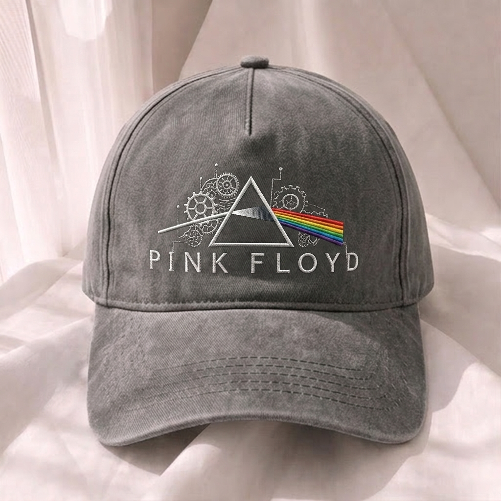 PFL Mechanical Rainbow Prism Embroidered Premium Denim Cap QH