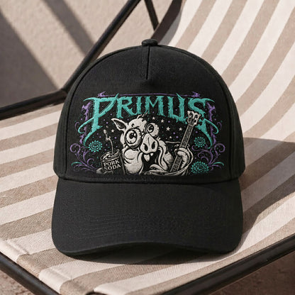 PRM Pork Soda Guitar Embroidered Premium Denim Cap QH