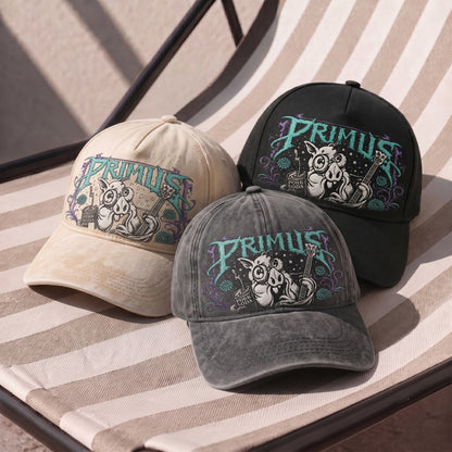 PRM Pork Soda Guitar Embroidered Premium Denim Cap QH