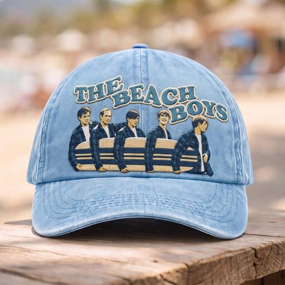 TBB Vintage Surfboard Lineup Embroidered Premium Denim Cap QH