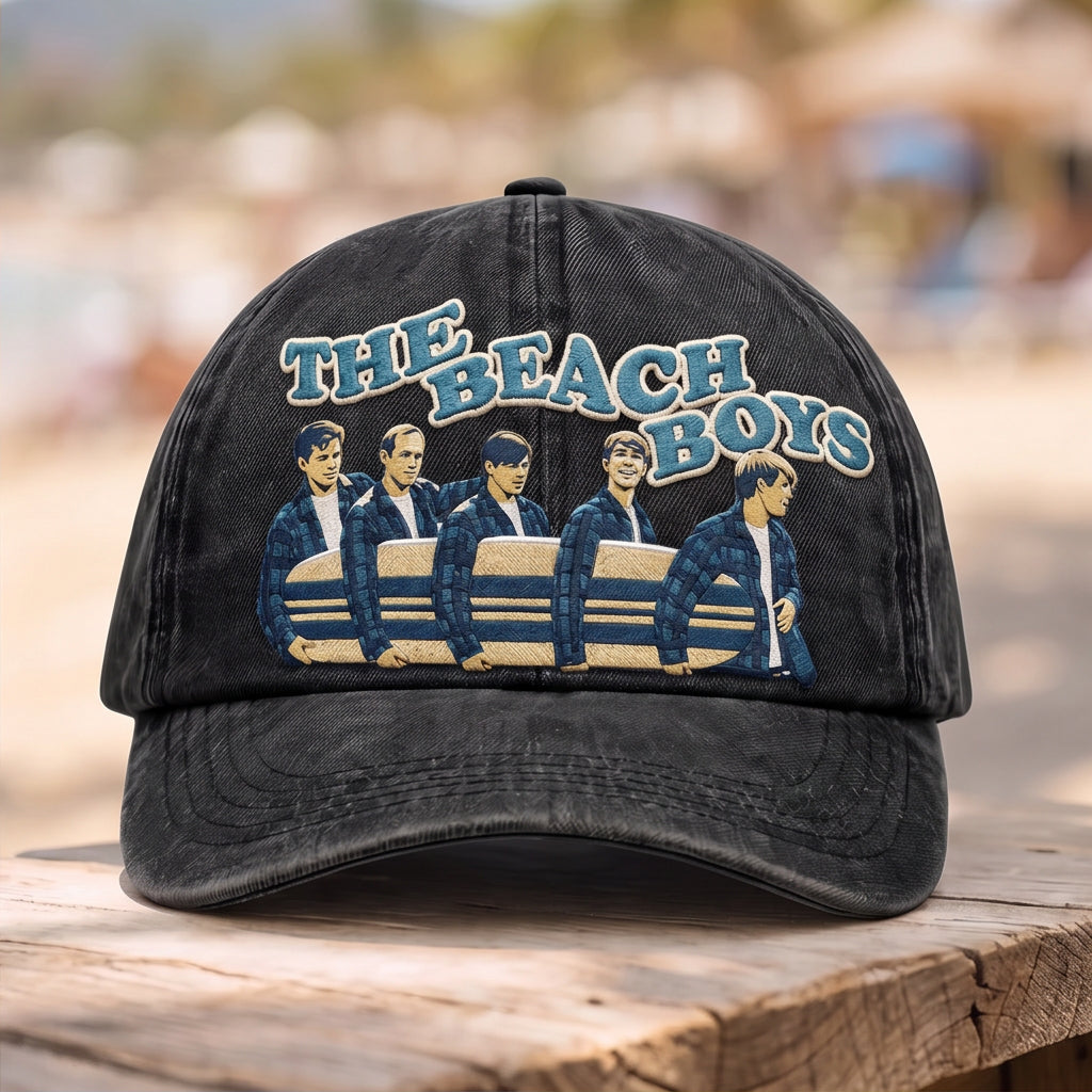 TBB Vintage Surfboard Lineup Embroidered Premium Denim Cap QH