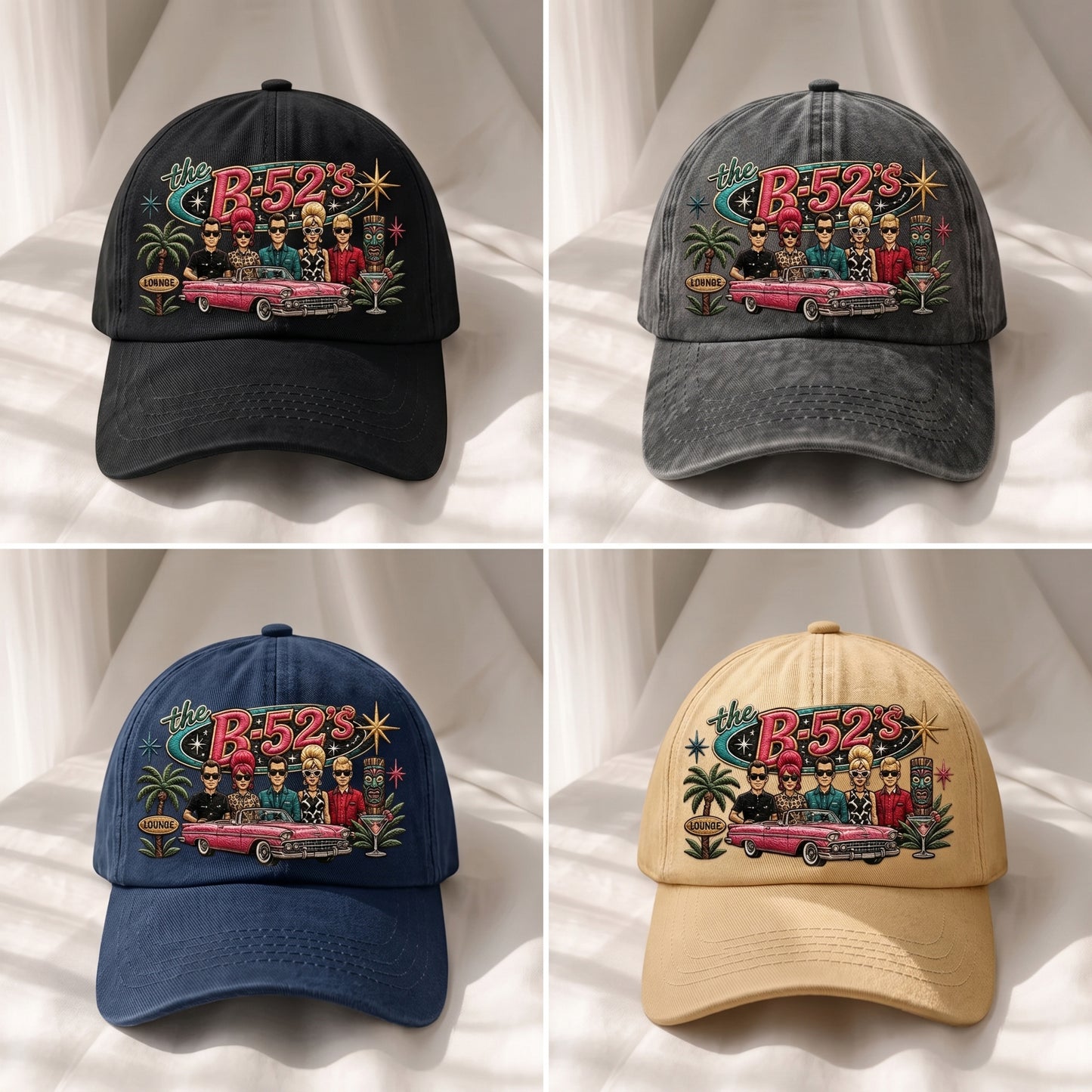 B52 Retro Lounge Premium Denim Cap QH