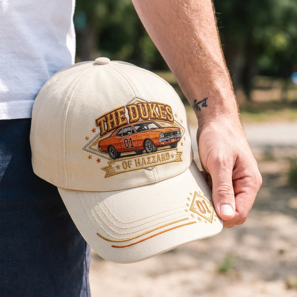 TDH Orange 01 Classic Car Premium Denim Cap QH