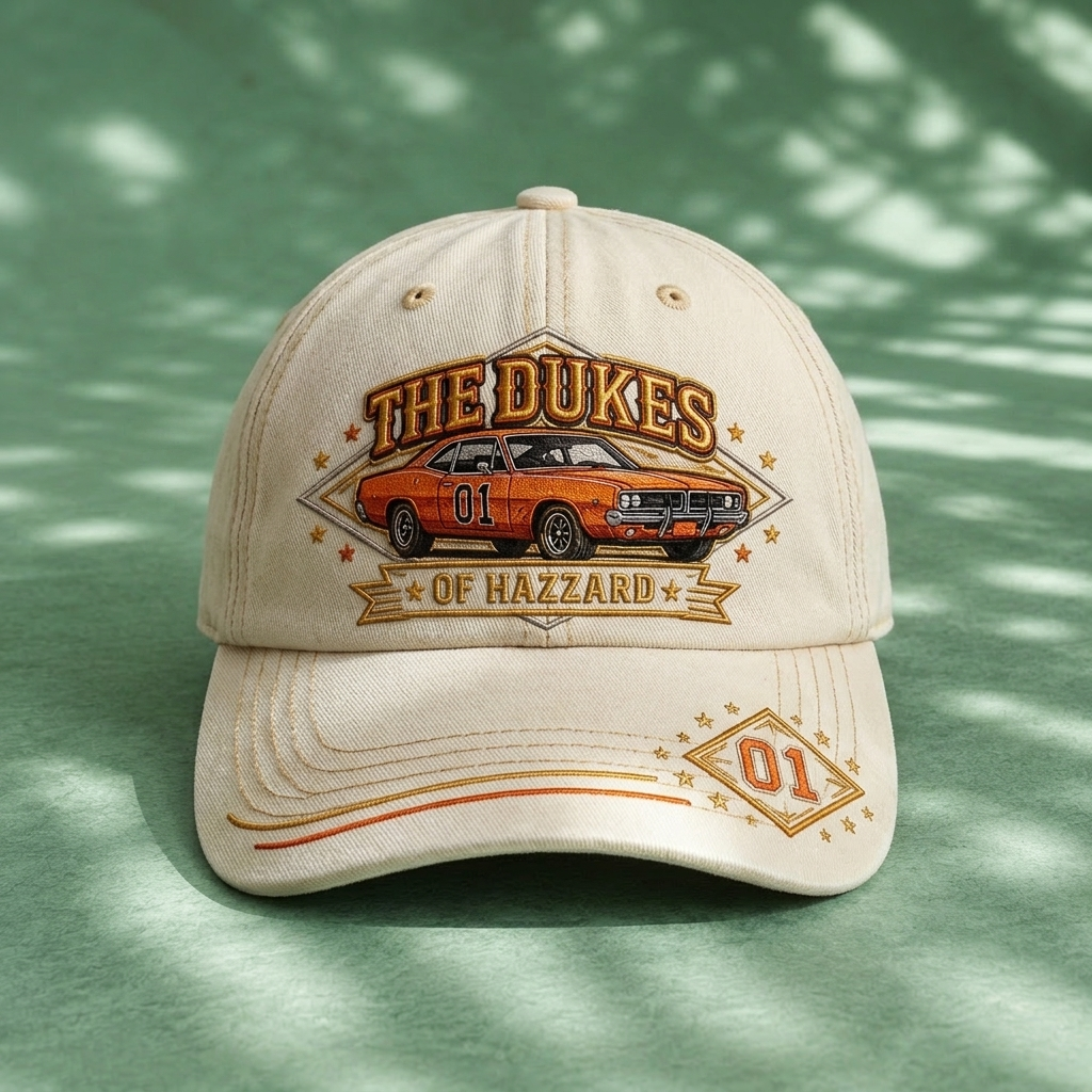 TDH Orange 01 Classic Car Premium Denim Cap QH
