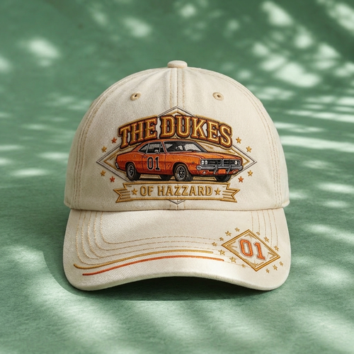 TDH Orange 01 Classic Car Premium Denim Cap QH