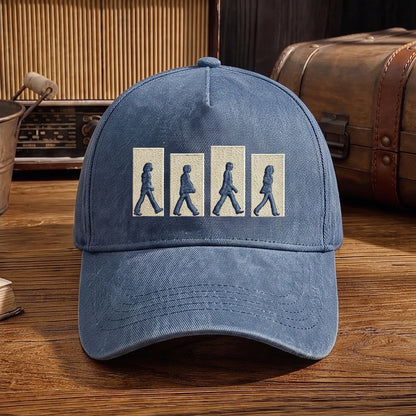 TBE Abbey Road Silhouettes Embroidered Premium Denim Cap QH