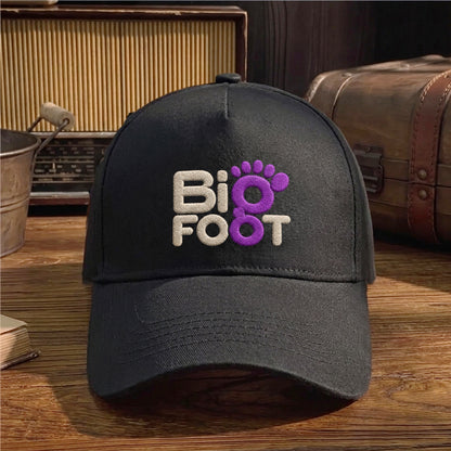 BFO Purple Footprint Logo Embroidered Premium Denim Cap QH