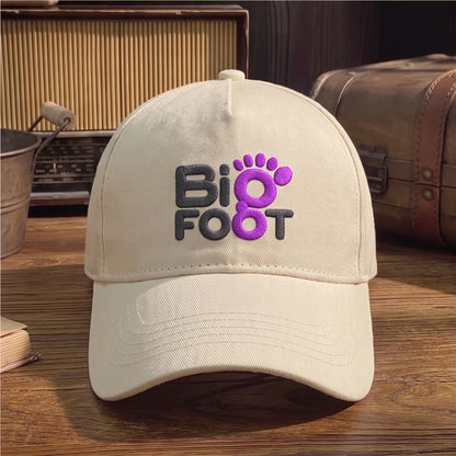 BFO Purple Footprint Logo Embroidered Premium Denim Cap QH