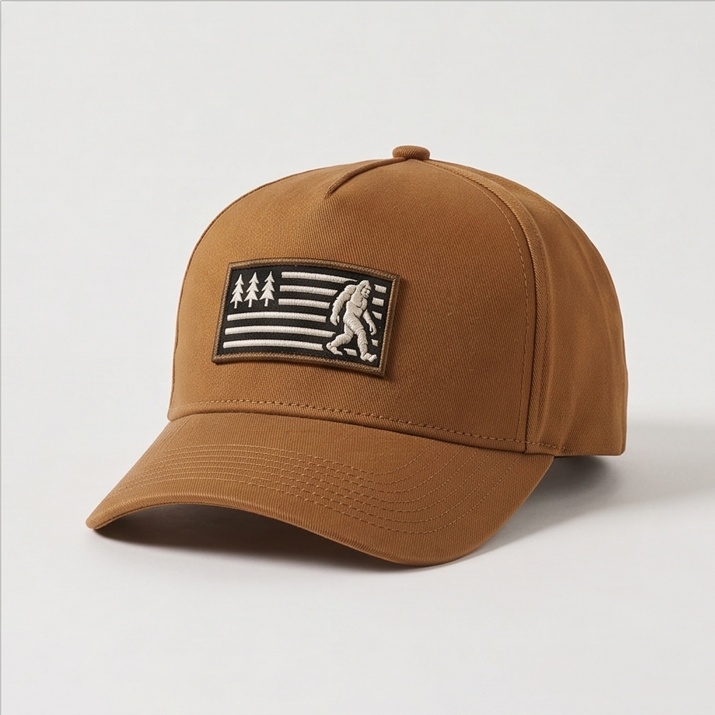 BFO Forest Flag Embroidered Premium Denim Cap QH