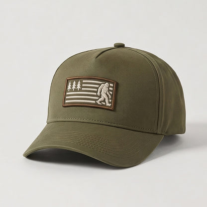 BFO Forest Flag Embroidered Premium Denim Cap QH