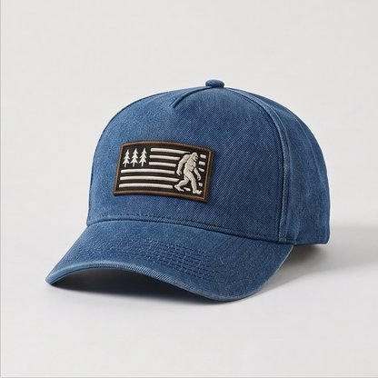 BFO Forest Flag Embroidered Premium Denim Cap QH