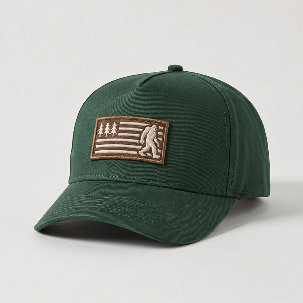 BFO Forest Flag Embroidered Premium Denim Cap QH