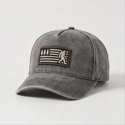 BFO Forest Flag Embroidered Premium Denim Cap QH