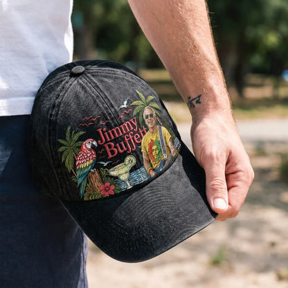 JBU Tropical Guitar Paradise Premium Denim Cap QH