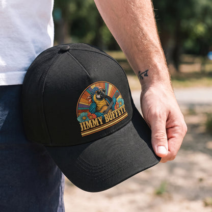 JBU Parrot Guitar Sunset Premium Denim Cap QH
