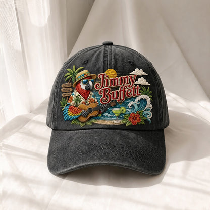 JBU Tropical Parrot Premium Denim Cap QH