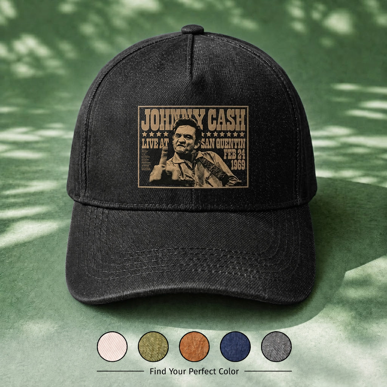 JCA Live At San Quentin Premium Denim Cap QH