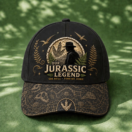 Jurassic Legend SNE Embroidered Vintage Denim Cap