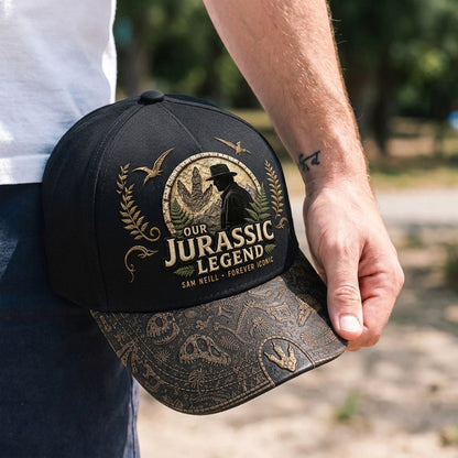 Jurassic Legend SNE Embroidered Vintage Denim Cap