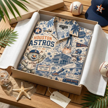 HAS Space City Baseball Premium Hawaiian Shirt QH