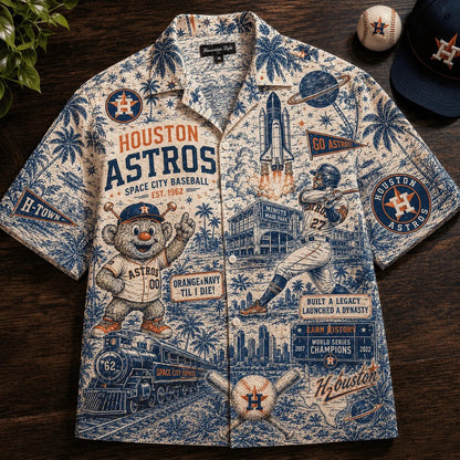 HAS Space City Baseball Premium Hawaiian Shirt QH