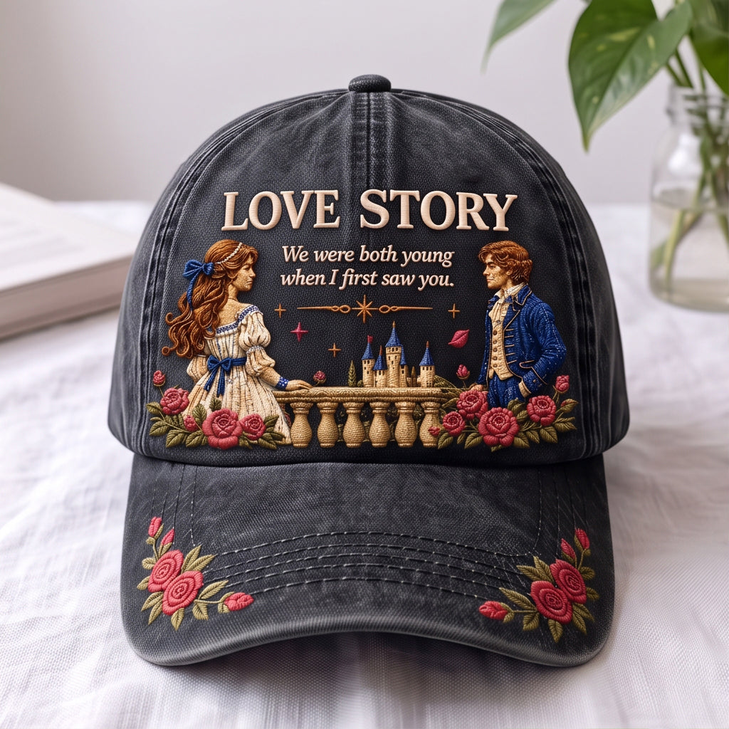 TSW Love Story Floral Premium Denim Cap QH