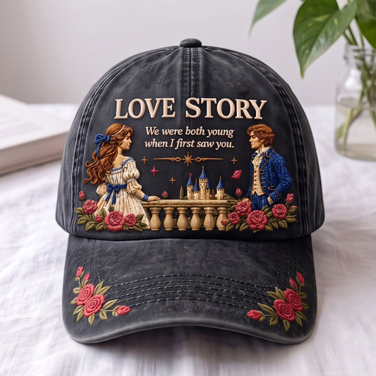 TSW Love Story Floral Premium Denim Cap QH
