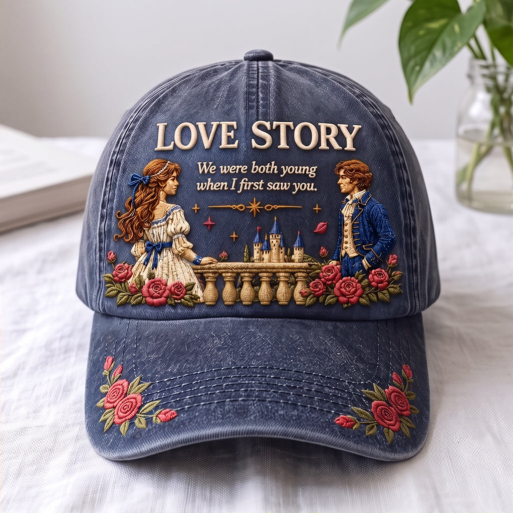 TSW Love Story Floral Premium Denim Cap QH