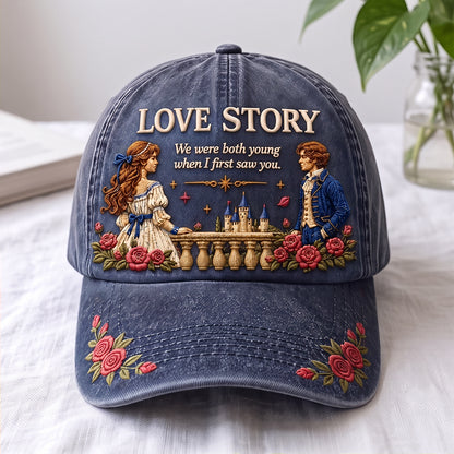 TSW Love Story Floral Premium Denim Cap QH