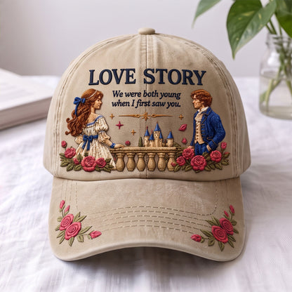 TSW Love Story Floral Premium Denim Cap QH