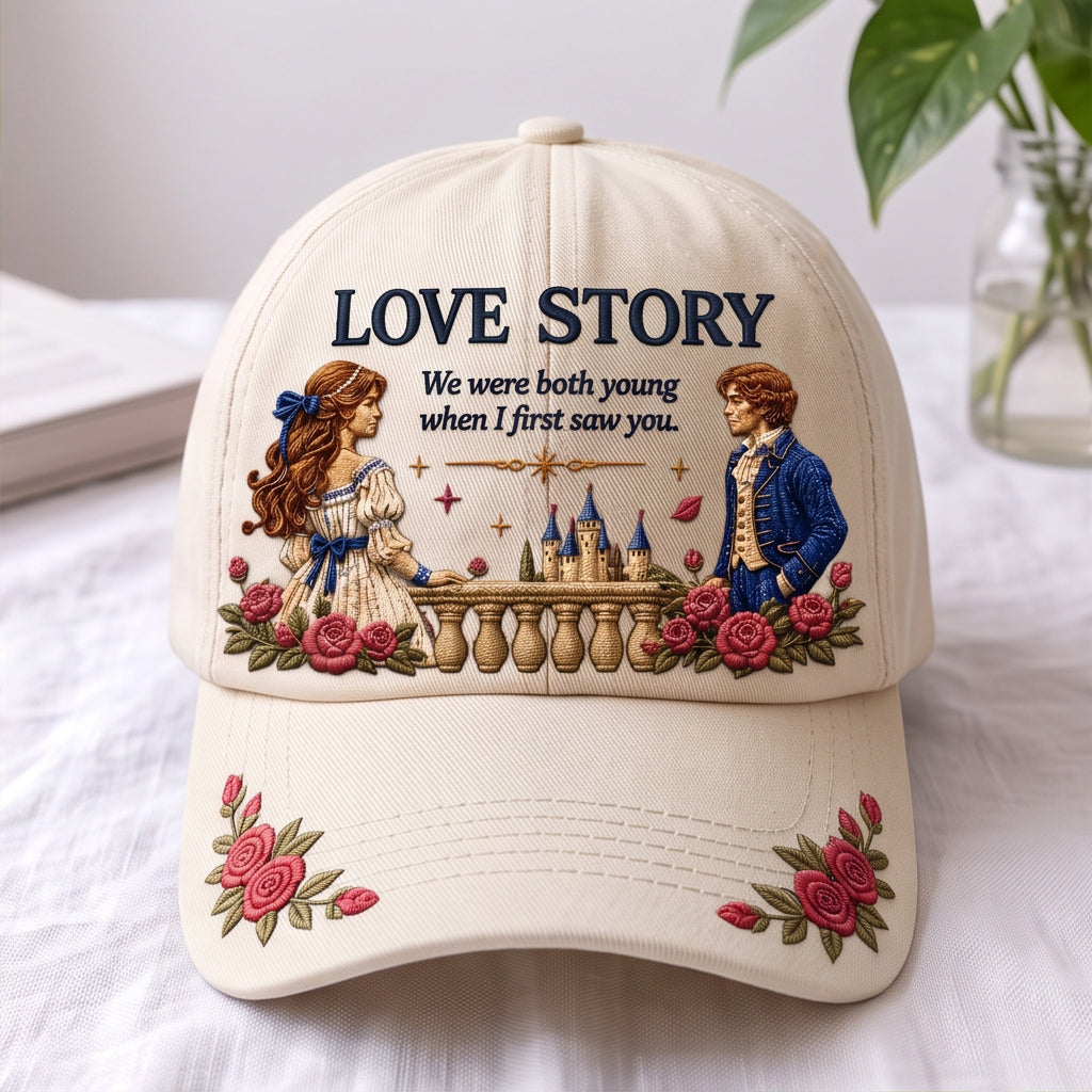 TSW Love Story Floral Premium Denim Cap QH